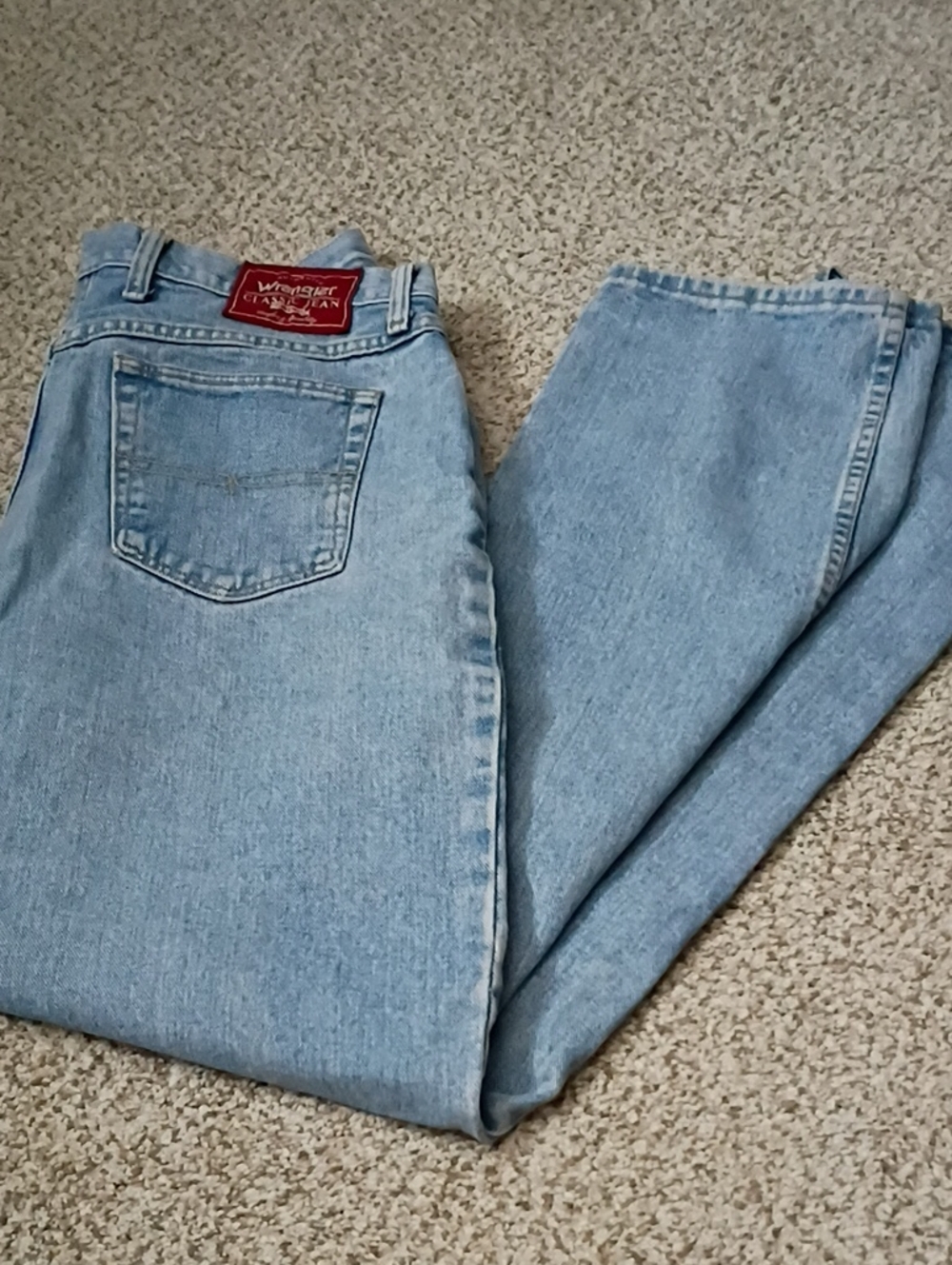 Wrangler Q-Baby Ultimate Riding Bootcut Jeans Light Wash 32